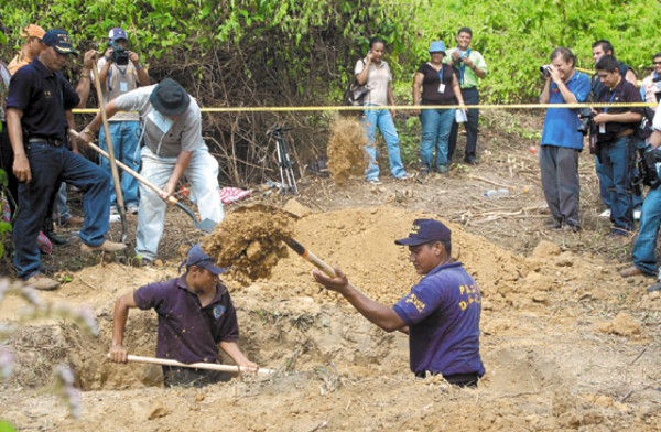 Hallan supuesta osamenta de Edwin Palacios