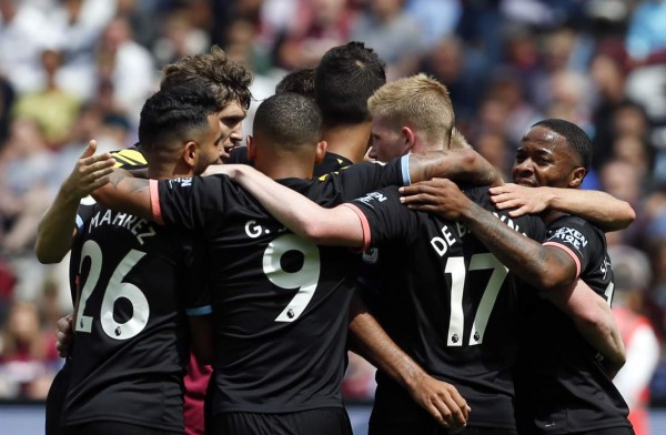 Manchester City arranca la Premier League goleando en el campo del West Ham