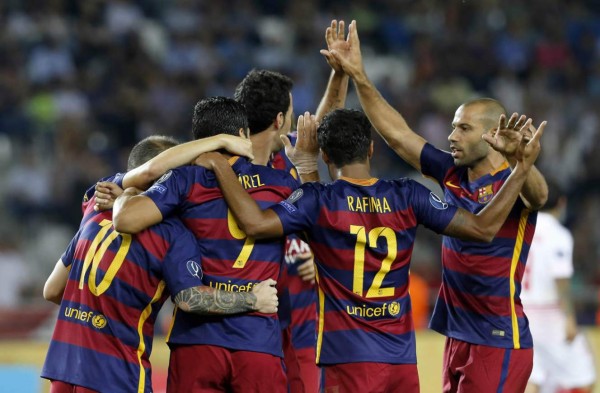 En imágenes Barça campeón de la Supercopa Uefa