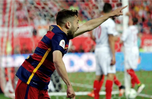 VIDEO: Genial pase de Messi y gol de título de Jordi Alba