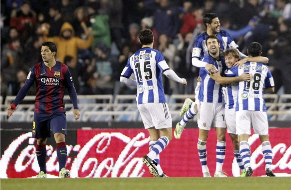 Barcelona vuelve tropezar en Anoeta contra Real Sociedad