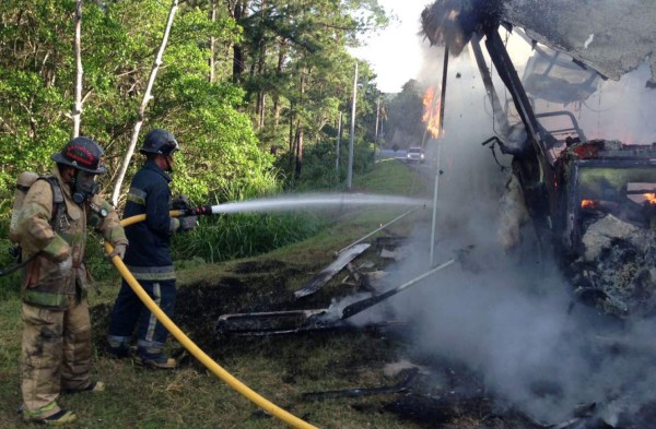 Se incendia una casa rodante en Siguatepeque