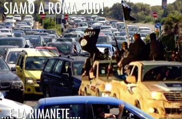 Italianos se burlan de ISIS por amenazas de conquistar Roma