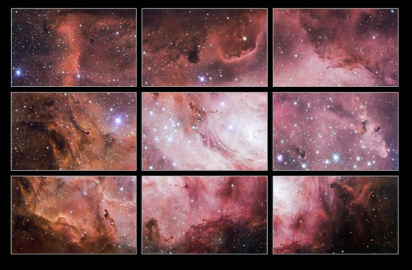 Captan la formación de estrellas en la nebulosa de la Laguna