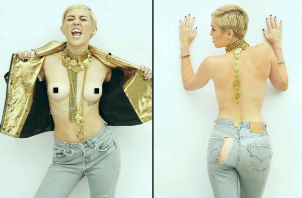 Miley Cyrus sorprende en topless