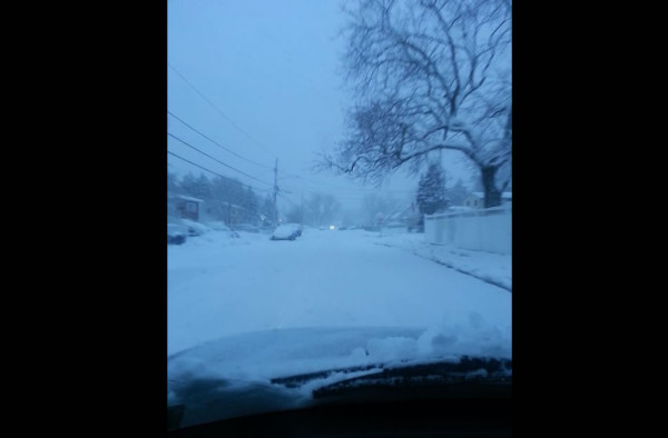 Hondureños comparten sus fotos de la tormenta de nieve en EUA