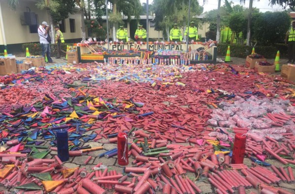 Decomisan el sexto cargamento de pólvora en San Pedro Sula