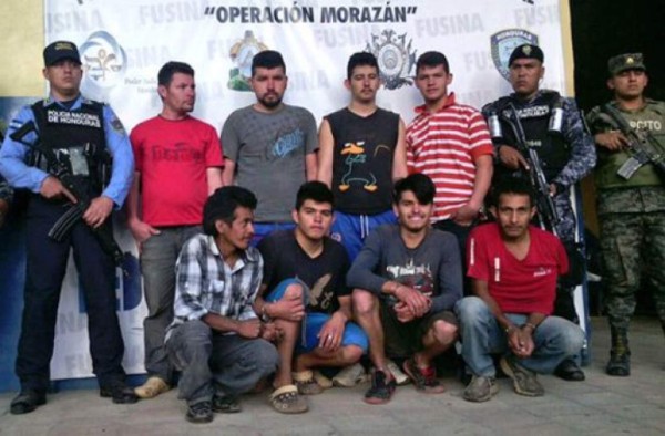 Capturan a ocho integrantes de 'Los Castellanos” en Lempira