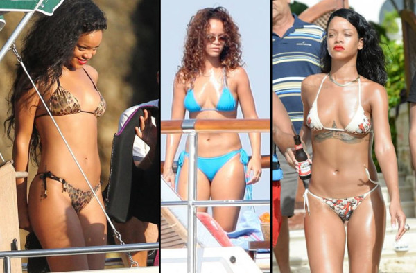 Las últimas fotos de Rihanna en bikini escandalizan las redes