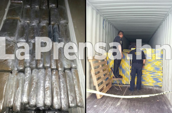 Más de 2 mil kilos de supuesta cocaína hallan en contenedores en Honduras