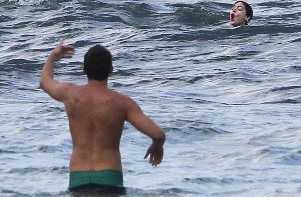 Fotos: Anne Hathaway casi muere ahogada