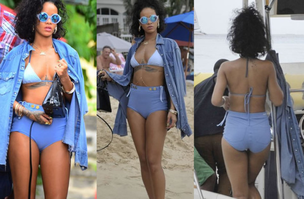 Las últimas fotos de Rihanna en bikini escandalizan las redes