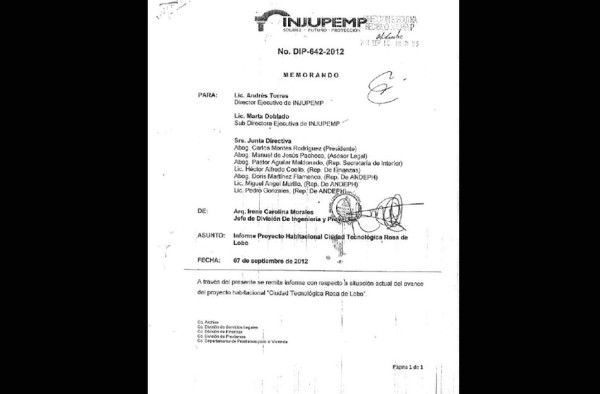 Proyecto Rosa Elena de Lobo se construyó en predios en litigio