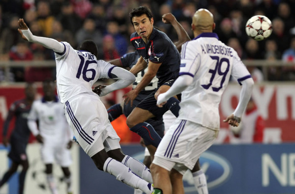 Debut amargo para Andy Najar en la Champions League