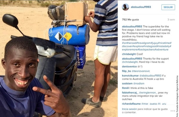 Publican travesía de falso migrante en Instagram