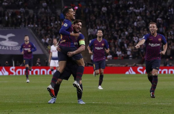 Messi se exhibe y Barcelona resurge con triunfo ante Tottenham