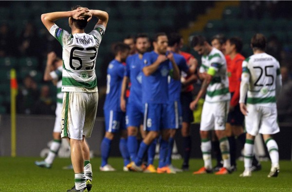 El Celtic, sin Emilio Izaguirre, se complica en la Europa League