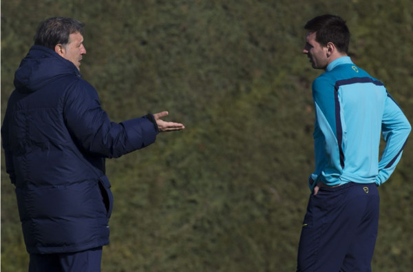 Martino: '¿Y si dejamos a Messi un par de días tranquilo?'