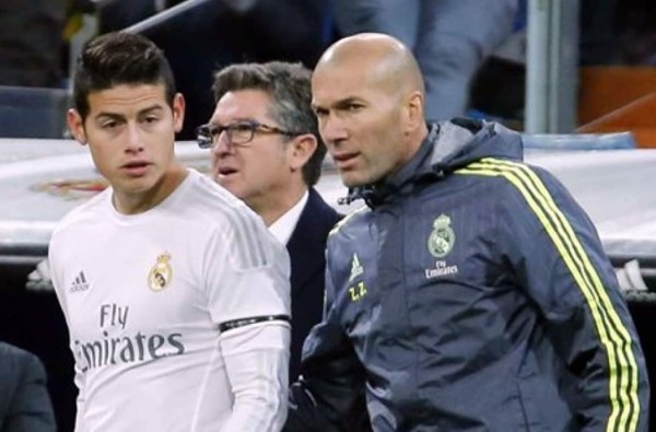 James: 'No sé si hubo feeling con Zidane, cada entrenador tiene sus jugadores, sus gustos'