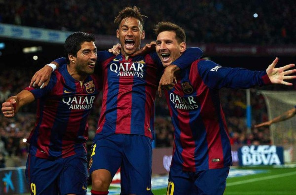 El tridente, listo para medirse a River Plate