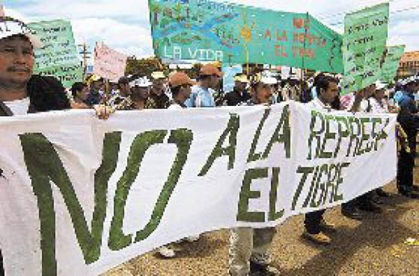 Total rechazo a represa El Tigre