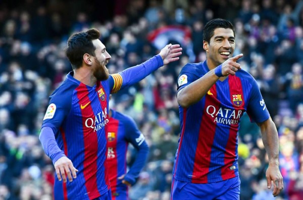 Messi y Luis Suárez compiten por el Pichichi de la Liga española
