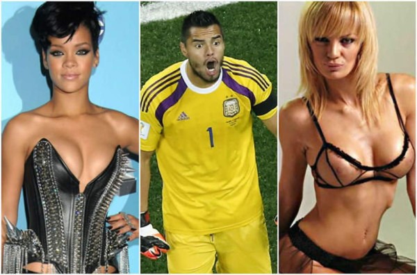 La promesa de la mujer de Romero que incluye a Rihanna si Argentina es campeón