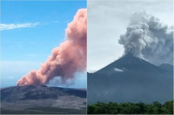 La diferencia entre las erupciones del volcán de Fuego y el Kilauea en Hawái