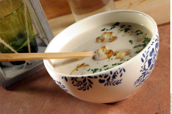 Crema de hongos para almuerzo o cena