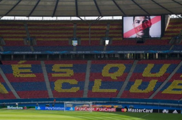Imagen de Cristiano Ronaldo presente en Berlín
