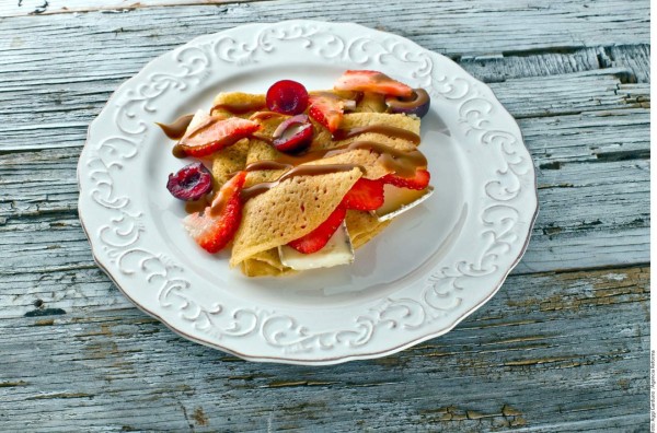 Cómo preparar crepas con fresas