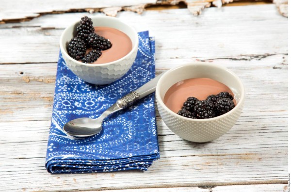 Gelatina de crema de chocolate y avellanas