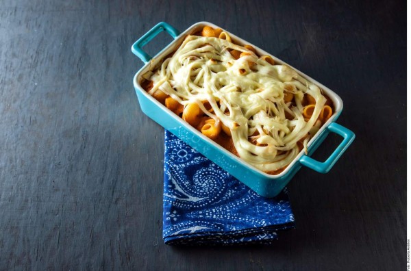 Pasta al horno con pollo