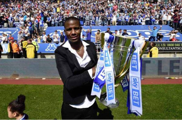 Juan Carlos García celebró el ascenso a segunda del Wigan