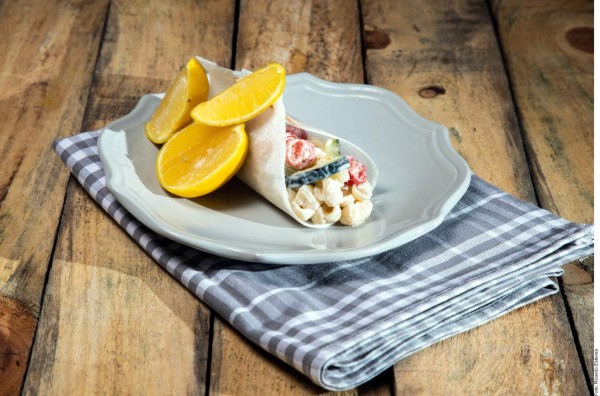 Tacos de jícama con ensalada fría