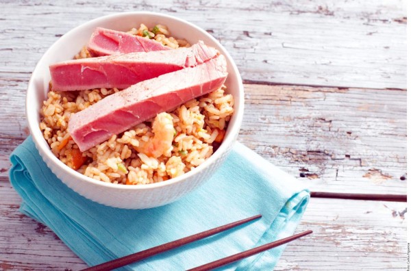 Cómo hacer arroz mixto con carne, pollo y mariscos