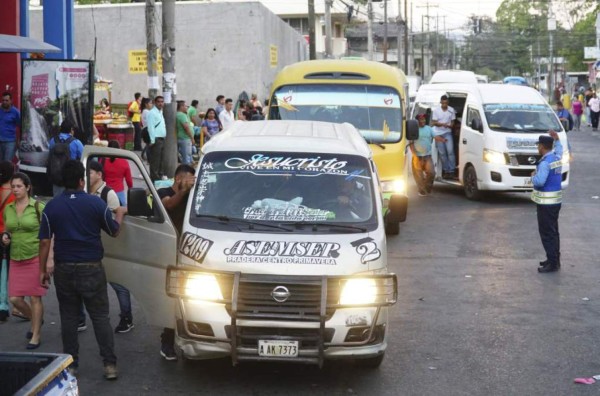 Transporte en San Pedro Sula y Tegucigalpa opera con normalidad esta mañana