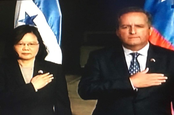 La presidenta de Taiwán ya está en Honduras
