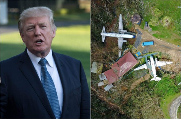 Trump recuerda a Puerto Rico su deuda billonaria en plena devastación