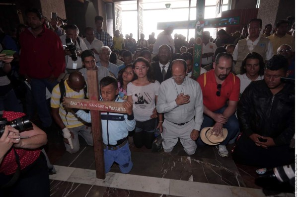 Vía crucis migrante agradece apoyo a la Virgen de Guadalupe