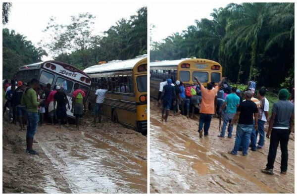 Pobladores de Iriona viven una odisea por deplorable estado de carretera
