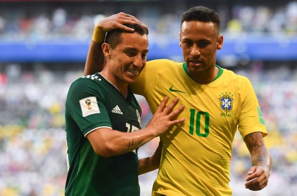 Andrés Guardado se la devuelve a Neymar y se burla por eliminación de Brasil en el Mundial