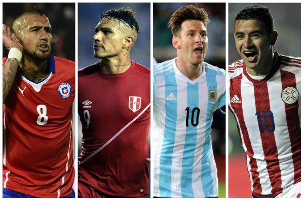 Chile-Perú y Argentina-Paraguay, semifinales inéditas en Copa América