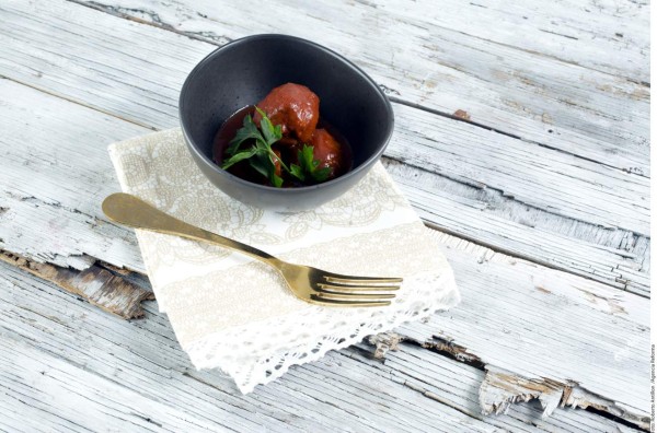 Albóndigas en salsa picante