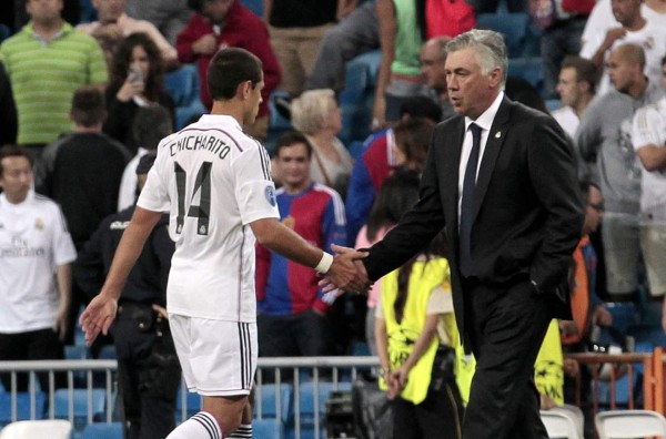 Ancelotti al Chicharito Hernández: 'Entiendo la frustración'