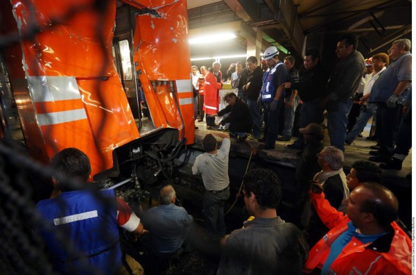 Choque de trenes en la Ciudad de México deja 12 heridos