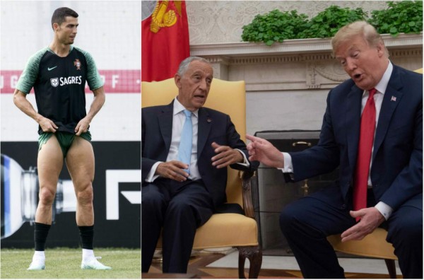 La broma de Trump sobre Cristiano Ronaldo que incomodó al presidente de Portugal