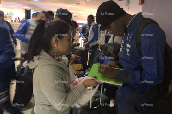 La selección hondureña ya se encuentra en New Jersey