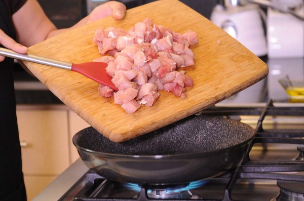 Cerdo con piña y miel