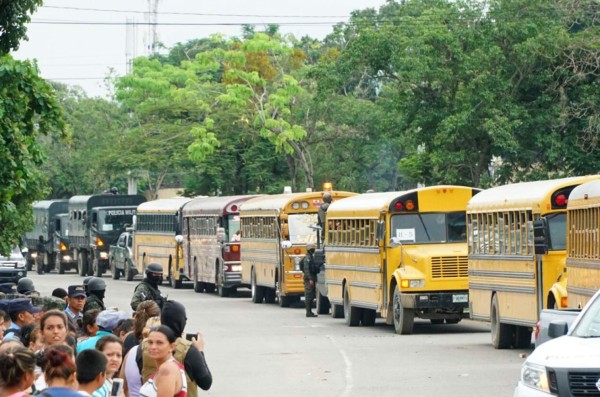 Fusina efectúa el penúltimo traslado de reos del centro penal sampedrano
